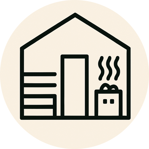 nowoczesna sauna domowa