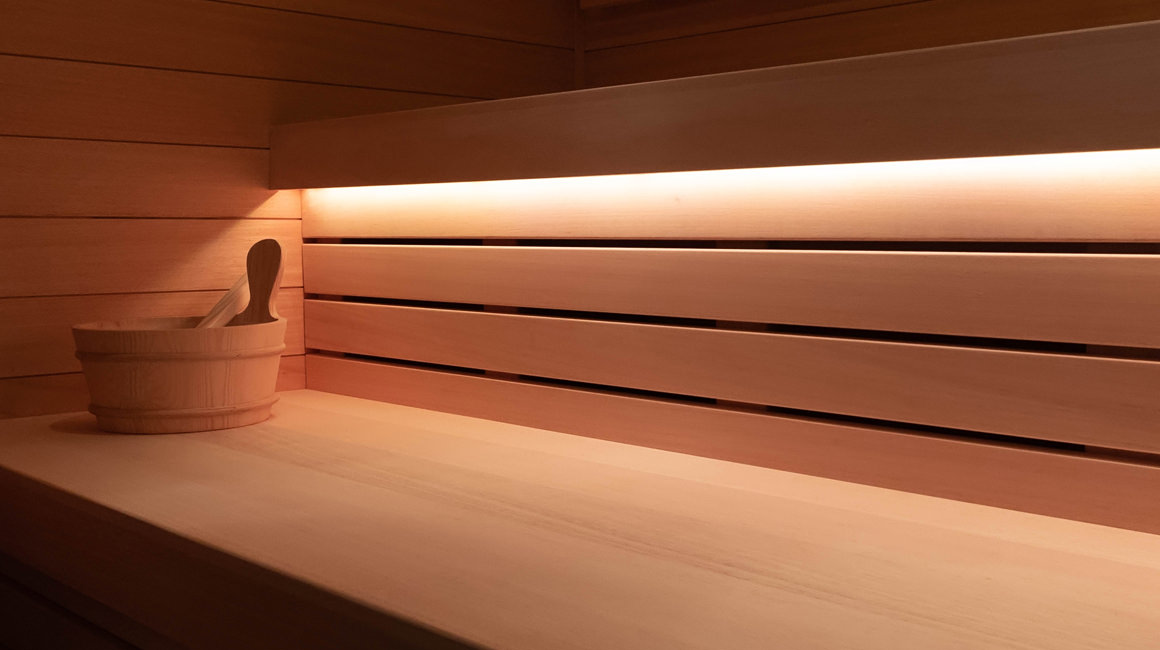 oswietlenie podlawkowe ambiente sauna parowa